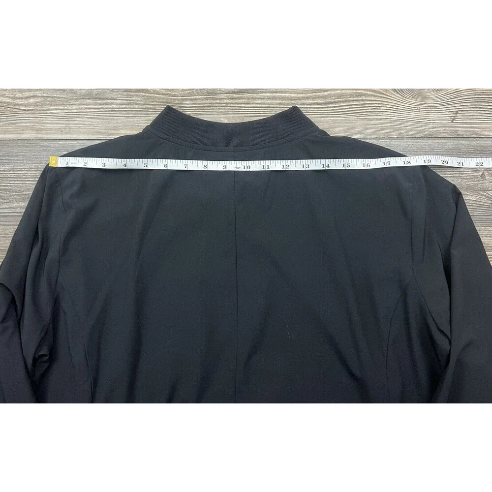Banana Republic Mens XL Jacket All Day Everyday Black Stretch Preppy Dk Academia